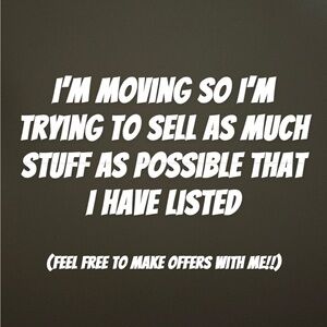 Moving Sale Announcement Sign